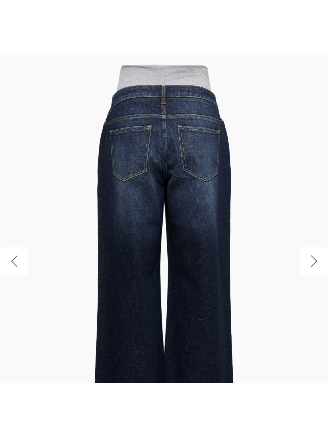 Wide-leg maternity jeans MLMALAGA, Mama;licious (Dark blue denim) Wide-leg maternity jeans MLMALAGA, Mama;licious (Dark blue denim)
