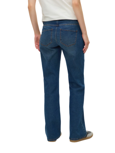 Flared Fit Mid waist Boot-cut Jeans, Mama;licious (Dark medium/blue denim) 3
