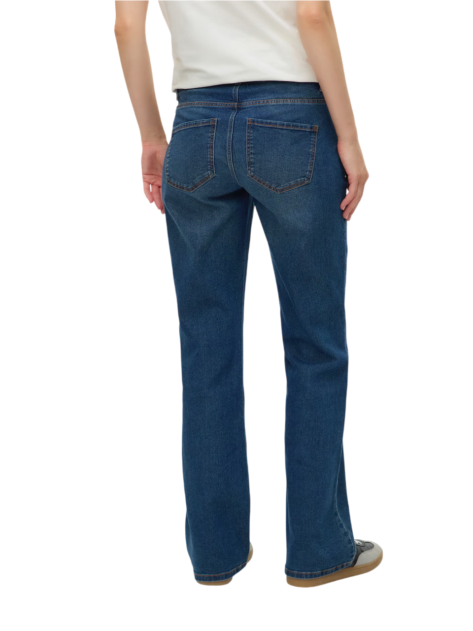 Flared Fit Mid waist Boot-cut Jeans, Mama;licious (Dark medium/blue denim) 3 Flared Fit Mid waist Boot-cut Jeans, Mama;licious (Dark medium/blue denim) 3