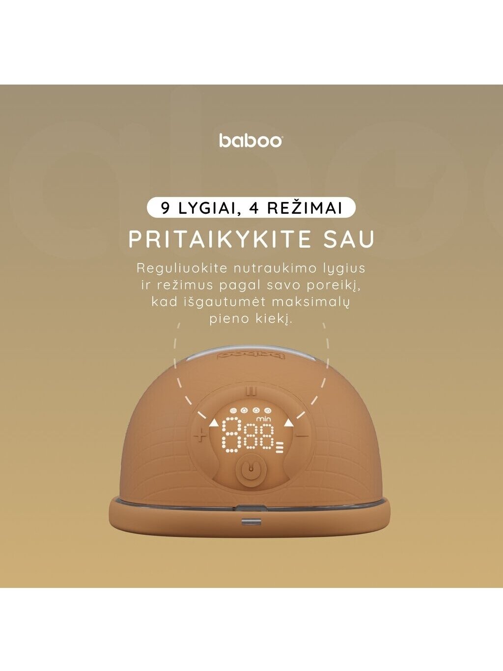 Baboo kaasaskantav kahe käed-vabad elektriline rinnapump 3 Baboo kaasaskantav kahe käed-vabad elektriline rinnapump 3