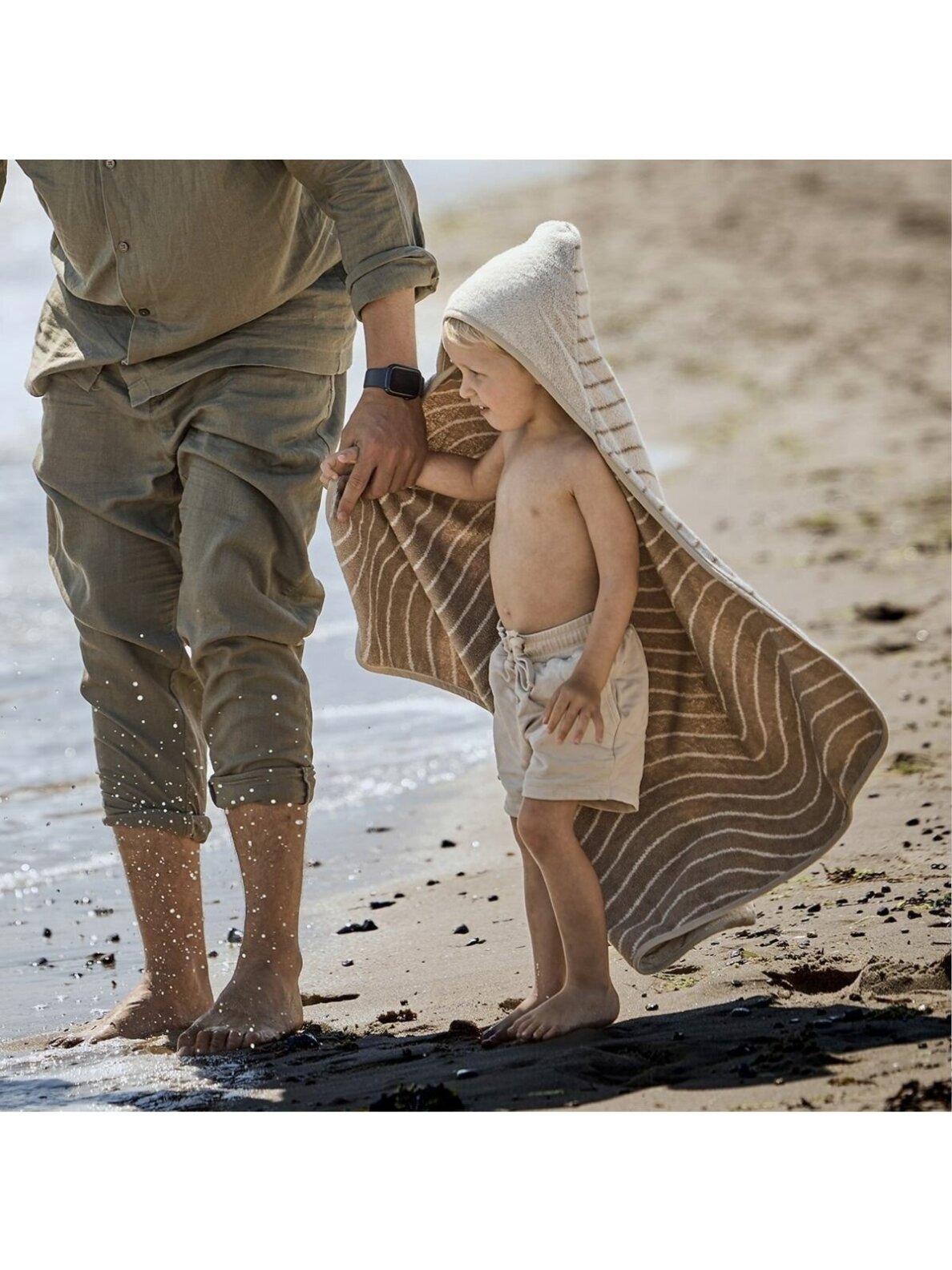 Hooded towel 80x80 cm, Leander (Woodland Cappuccino) 2 Hooded towel 80x80 cm, Leander (Woodland Cappuccino) 2