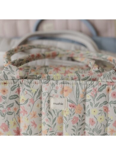 Diaper Caddy Organizer Pastel Blooms, Mushie 1 Diaper Caddy Organizer Pastel Blooms, Mushie 1