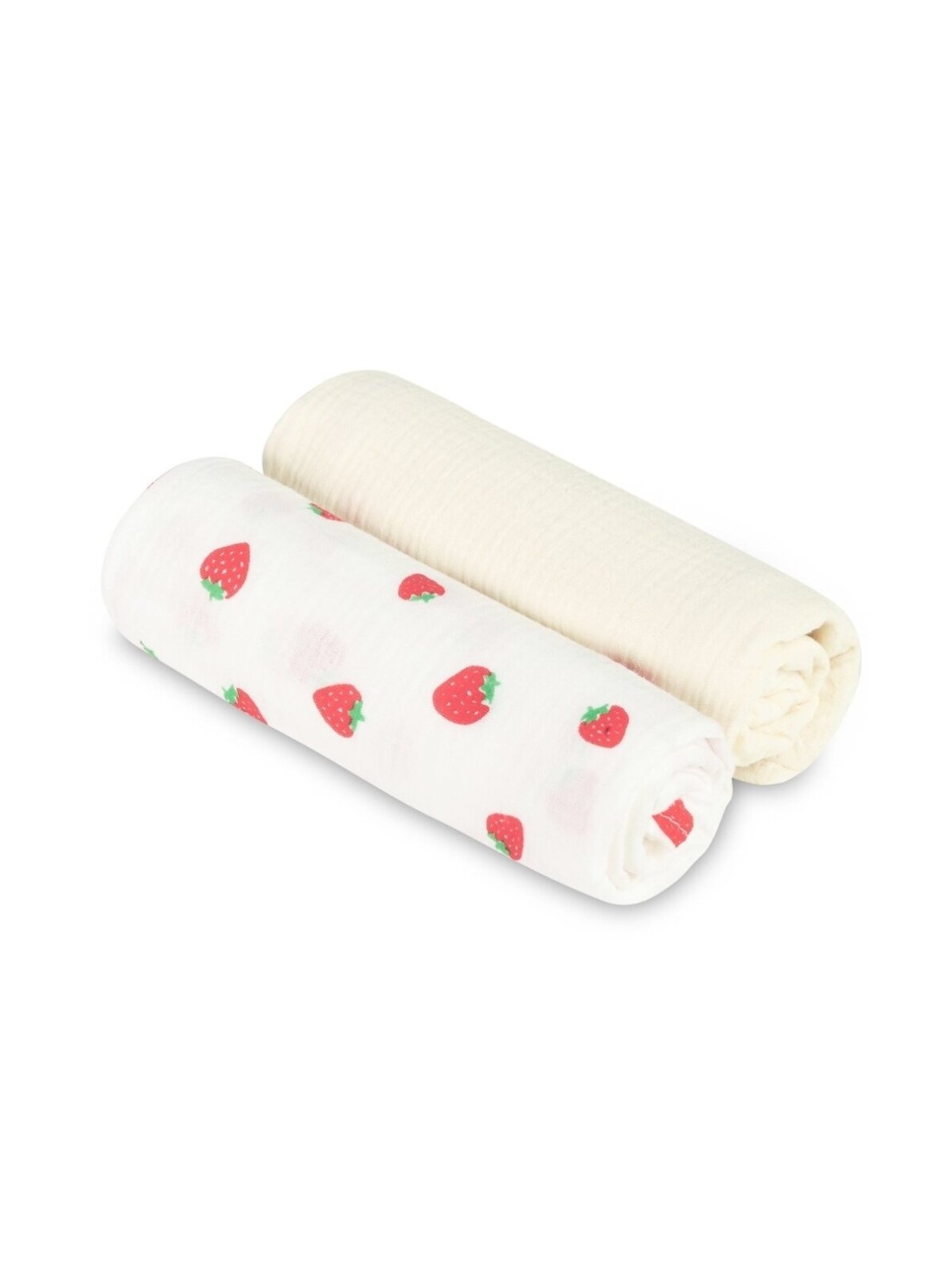 Sensillo muslin squares Strawberry Cream, 60x75 cm, 2 pcs
