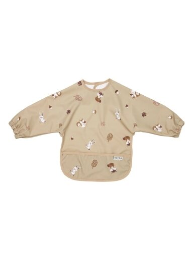 Long-sleeved bib Forest animal, 9-18m., Meyco Baby