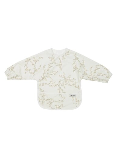 Long-sleeved bib Branches sand, 9-18m., Meyco Baby