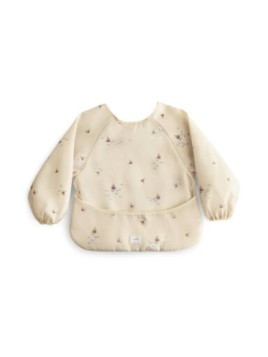 Long-sleeved bib Mushie (Boats)