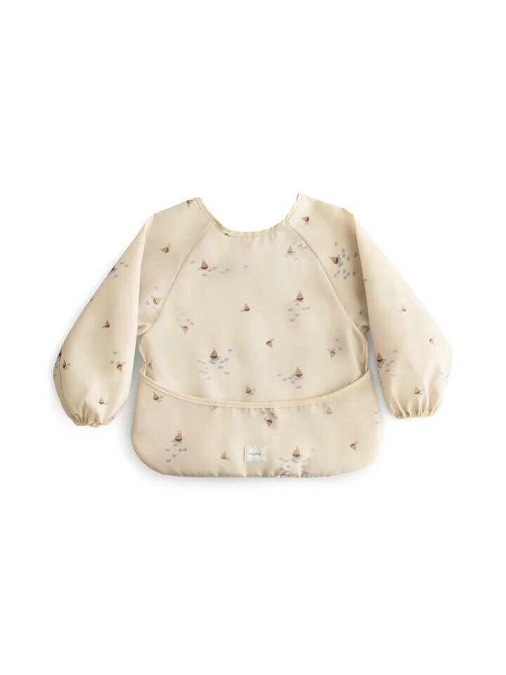 Long-sleeved bib Mushie (Boats) Long-sleeved bib Mushie (Boats)