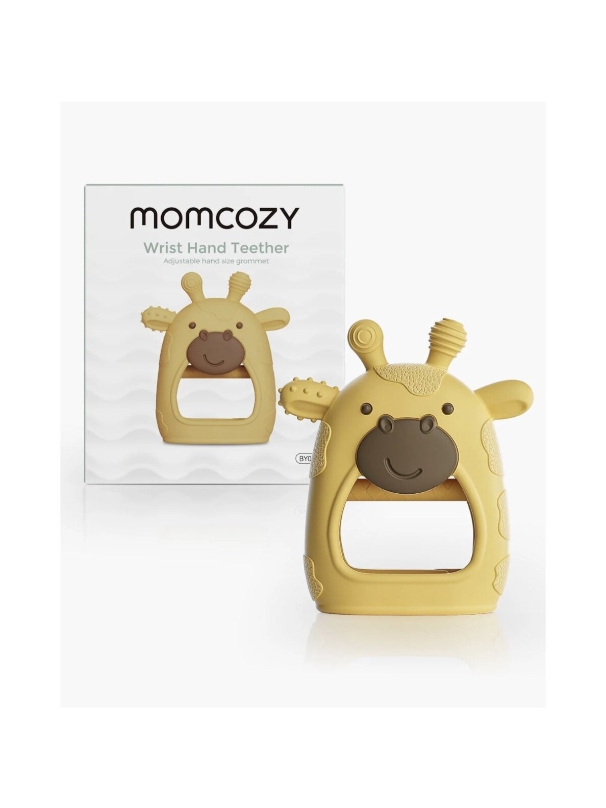 Silicone wrist teether, yellow, Momcozy Silicone wrist teether, yellow, Momcozy