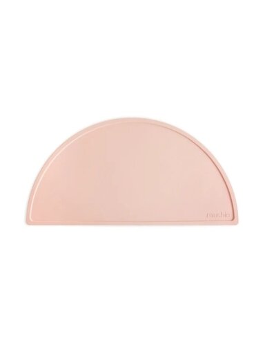 Silicone non-stick plate,  6m+, Mushie Blush