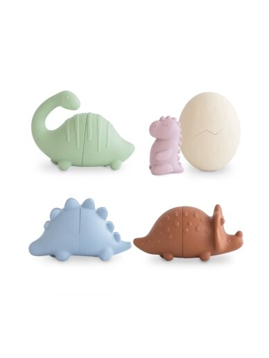 Mold Free Bath Play Set Dino, 5 pcs, Mushie