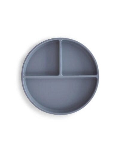 Silicone non-stick plate 6m+, Mushie (Tradewinds) Silicone non-stick plate 6m+, Mushie (Tradewinds)