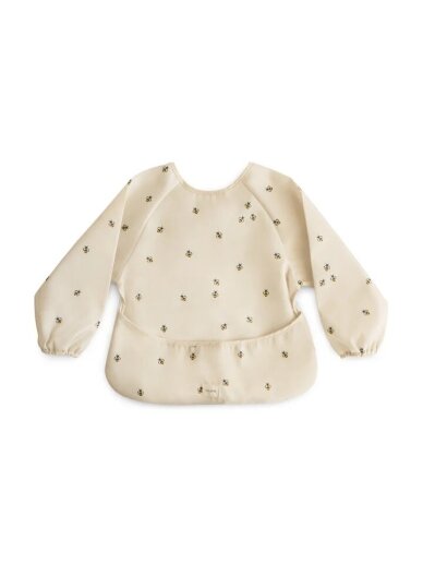 Long-sleeved bib Mushie (Bees) Long-sleeved bib Mushie (Bees)