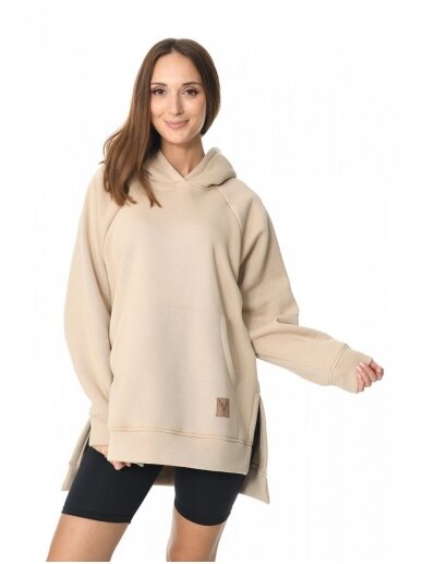 Maternity sweatshirt 2in1 Stella Beige, Mija 1 Maternity sweatshirt 2in1 Stella Beige, Mija 1