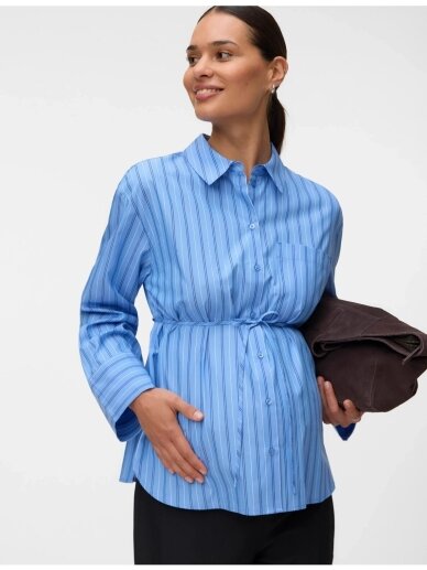 Blue striped maternity shirt Blue striped maternity shirt