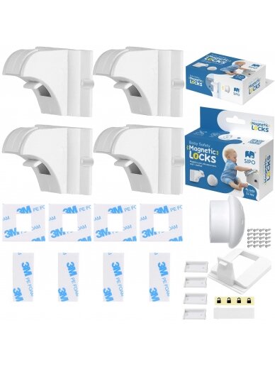 Sahtlite kaitse Sipo SBS-M4, valge, 4 tk 3 Sahtlite kaitse Sipo SBS-M4, valge, 4 tk 3