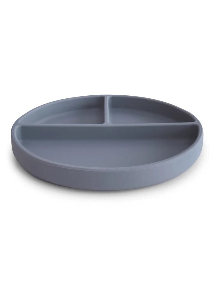 Silicone non-stick plate 6m+, Mushie (Tradewinds) 1 Silicone non-stick plate 6m+, Mushie (Tradewinds) 1