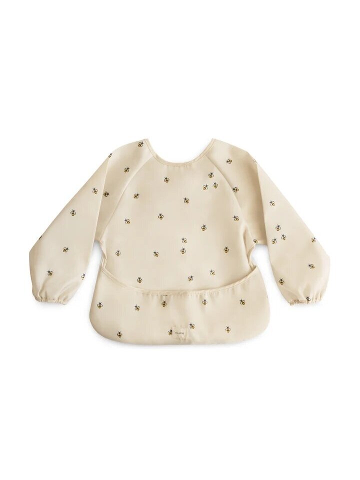 Long-sleeved bib Mushie (Bees) Long-sleeved bib Mushie (Bees)