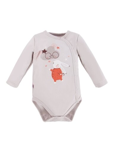 Long sleeve bodysuits MELLOW, 1 psc., EEVI, GREY