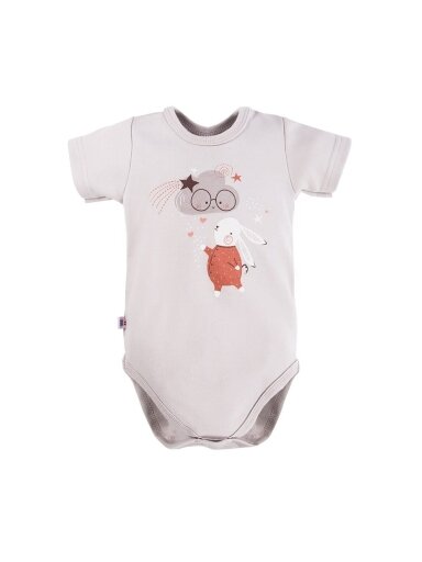 Short sleeve bodysuits MELLOW, 1 psc., EEVI, Grey