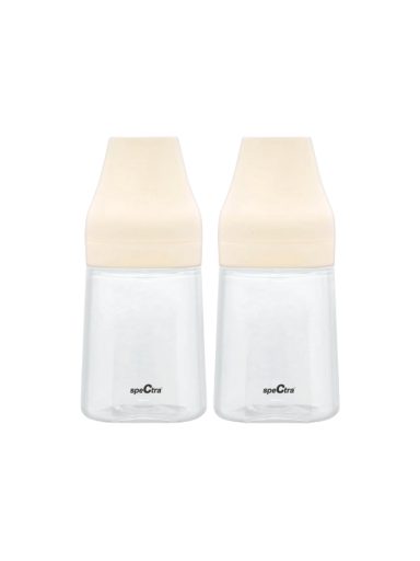 Spectra bottle set with teats size S 2 pcs. Vanilla