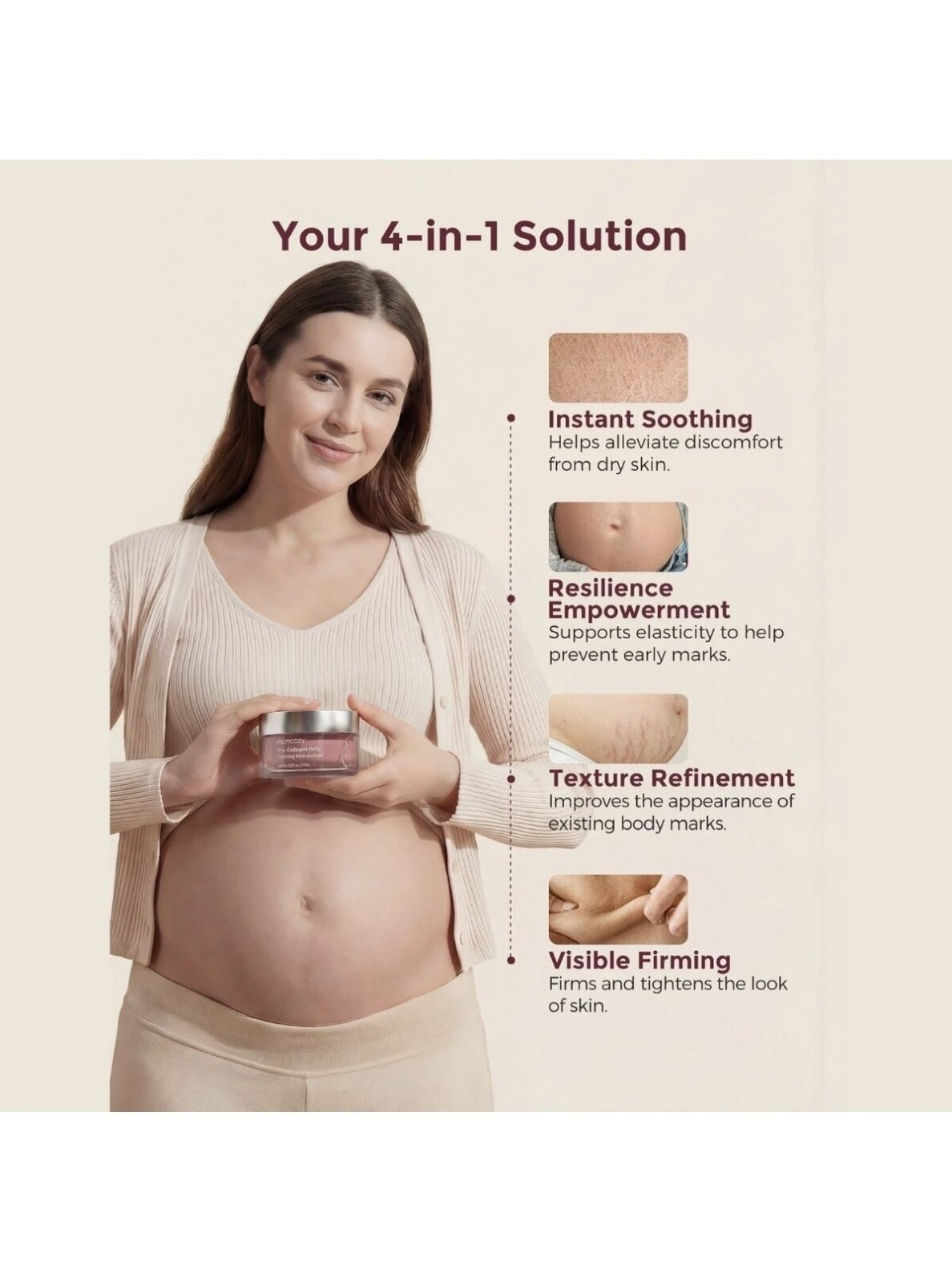 Pro-Collagen Belly Firming Moisturizer 150 g, Momcozy 2