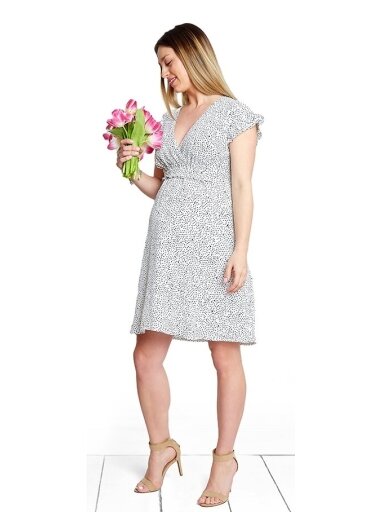 Maternity and nursing Angel White dress, HappyMum Maternity and nursing Angel White dress, HappyMum