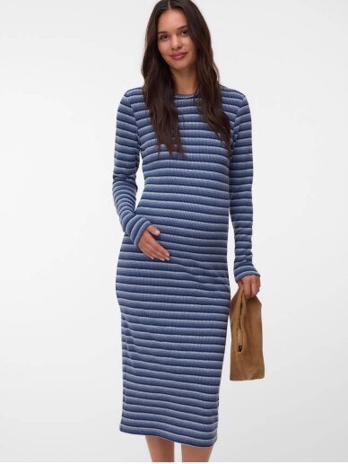 Maternity dress MLIMAN, Mama.licious (Light blue/striped) 2 Maternity dress MLIMAN, Mama.licious (Light blue/striped) 2