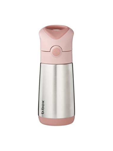 Insulated Drink Bottle with Straw 350 ml, b.box, Blush Crush Insulated Drink Bottle with Straw 350 ml, b.box, Blush Crush