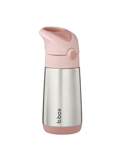 Insulated Drink Bottle with Straw 350 ml, b.box, Blush Crush 2