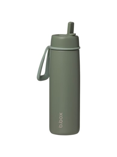 Insulated Drink Bottle with Folding Spout 690 ml, b.box, Olive 1