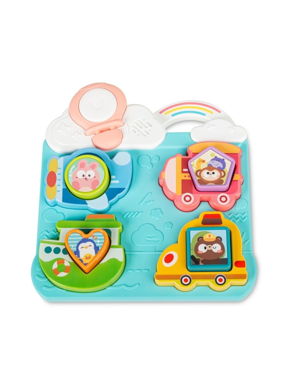 Toyz Educational Toy Vehicles and Shapes Puzzle, Blue