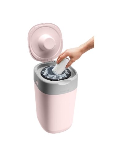 Twist & Click Nappy Disposal Bin, Pink