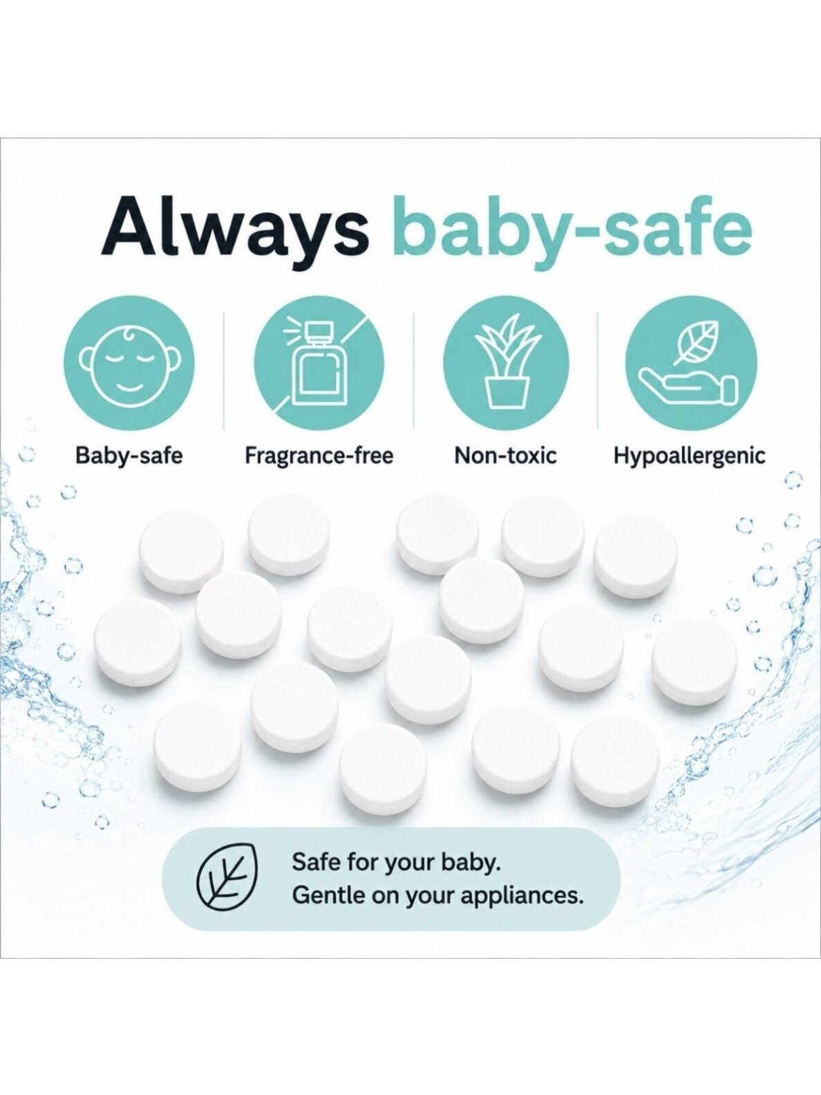 Universal Descaling Tablets, 24 pcs, Baby Brezza 3 Universal Descaling Tablets, 24 pcs, Baby Brezza 3