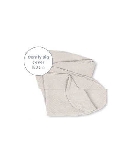 Comfy Big maternity pillow cover, doomoo (Tetra Almond)