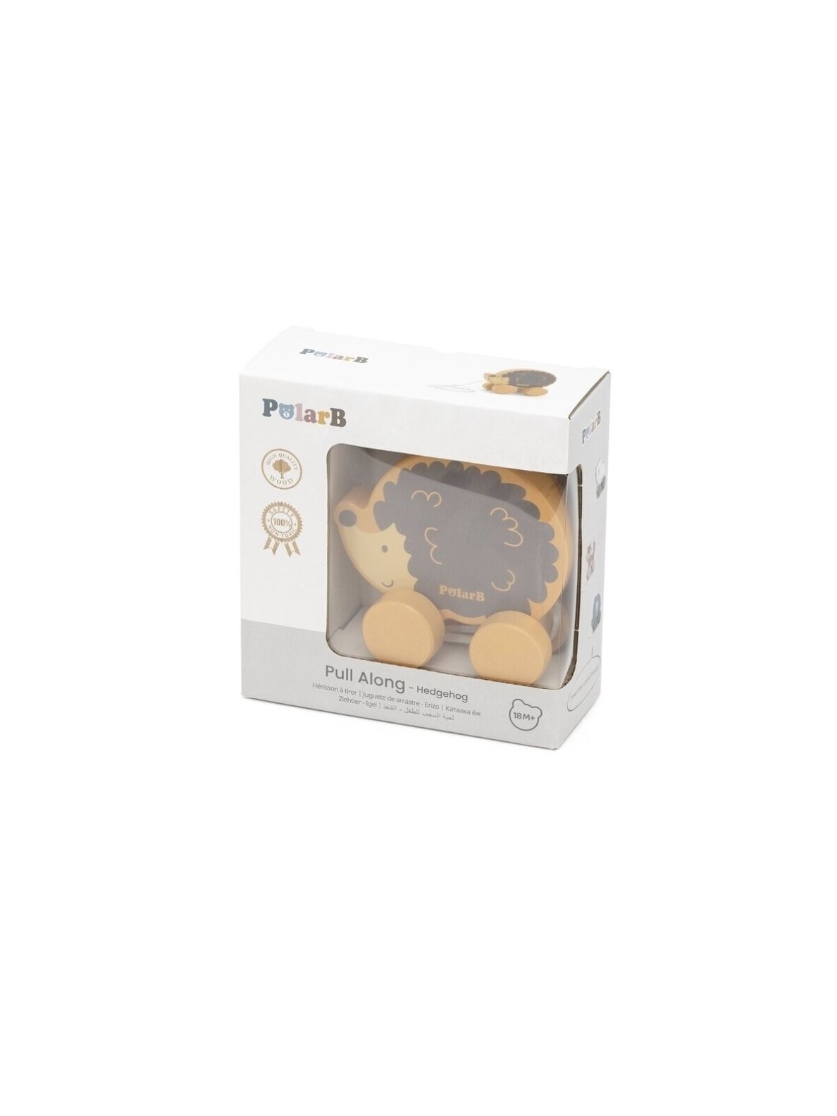 VIGA PolarB Wooden Pull-Along Toy Hedgehog 3 VIGA PolarB Wooden Pull-Along Toy Hedgehog 3