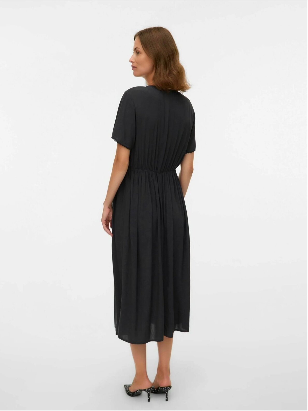 Viscose dress for pregnant and nursing women MLNARA Mama;licious (Black) 2