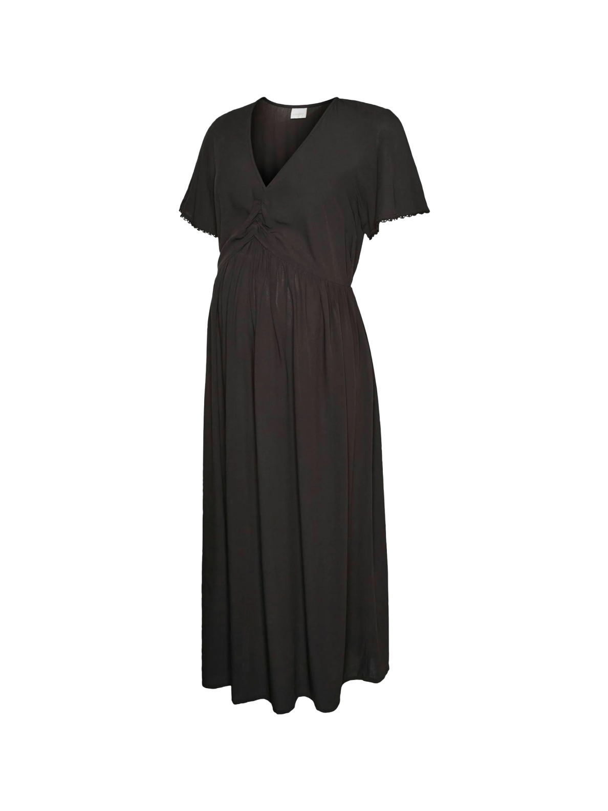 Viscose dress for pregnant and nursing women MLNARA Mama;licious (Black) Viscose dress for pregnant and nursing women MLNARA Mama;licious (Black)