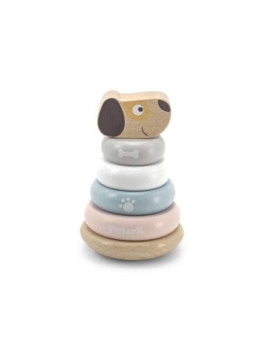 VIGA PolarB Wooden Stacking Puppy
