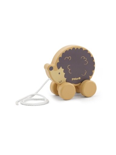 VIGA PolarB Wooden Pull-Along Toy Hedgehog