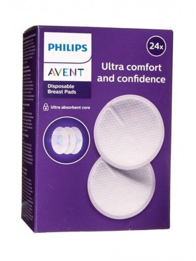 Disposable ULTRA comfort bra pads 24 pcs. Philips AVENT Disposable ULTRA comfort bra pads 24 pcs. Philips AVENT