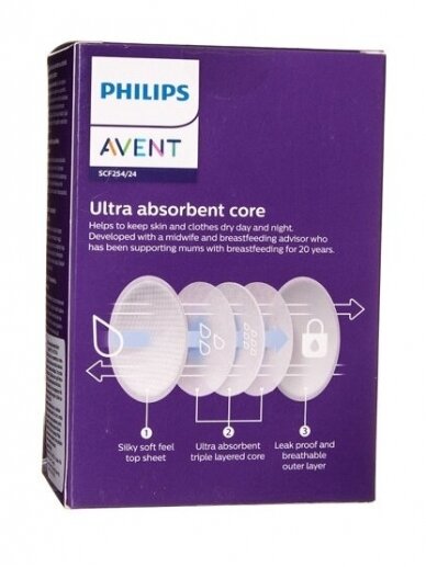 Disposable ULTRA comfort bra pads 24 pcs. Philips AVENT 4 Disposable ULTRA comfort bra pads 24 pcs. Philips AVENT 4