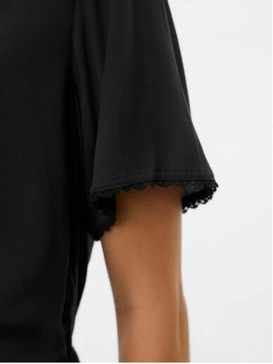 Viscose dress for pregnant and nursing women MLNARA Mama;licious (Black) 4
