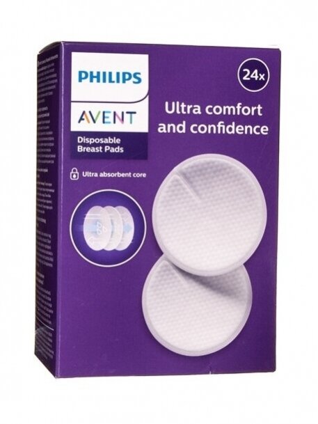 Disposable ULTRA comfort bra pads 24 pcs. Philips AVENT