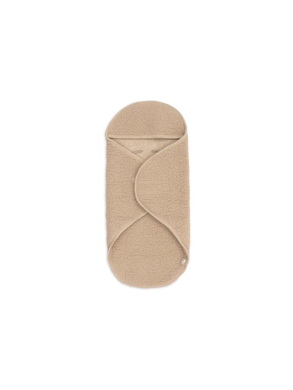 Wrap Blanket Sherpa, Merino Wool, 80x80 cm, Jollein, Natural 2