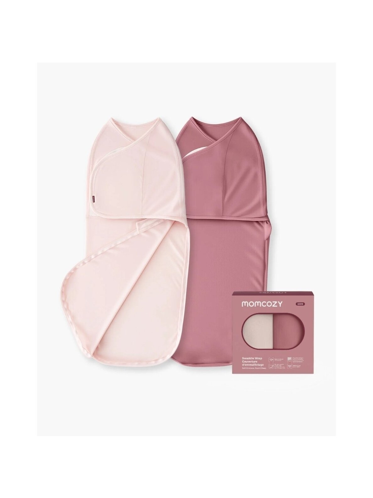 Baby swaddle wrap 0-3 months, 2 pcs, Momcozy (Bloom)