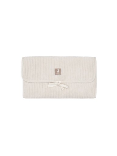 Baby changing mat with pockets, 71x70cm Jollein (Cloudy rib Oatmeal)