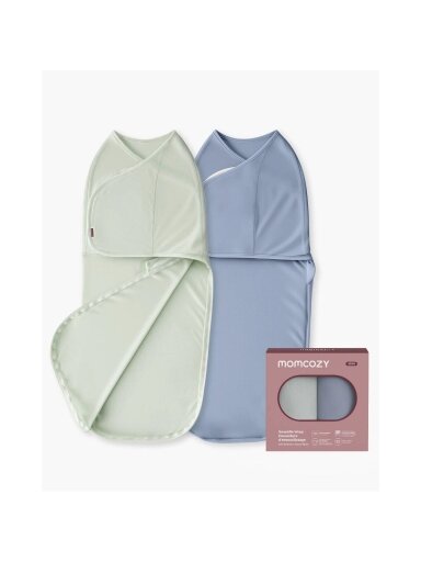 Baby swaddle wrap 0-3 months, 2 pcs, Momcozy (Serenity) Baby swaddle wrap 0-3 months, 2 pcs, Momcozy (Serenity)