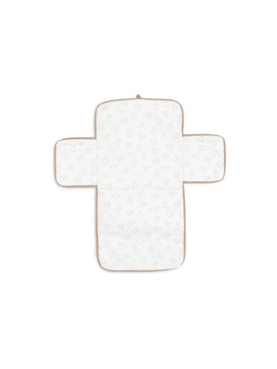 Baby changing mat with pockets, 71x70cm Jollein (Teddy Biscuit) 2 Baby changing mat with pockets, 71x70cm Jollein (Teddy Biscuit) 2