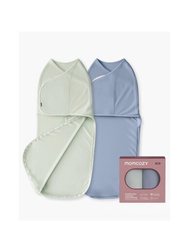 Baby swaddle wrap 0-3 months, 2 pcs, Momcozy (Serenity)
