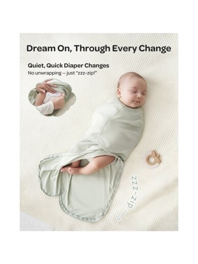 Baby swaddle wrap 0-3 months, 2 pcs, Momcozy (Serenity) 1 Baby swaddle wrap 0-3 months, 2 pcs, Momcozy (Serenity) 1